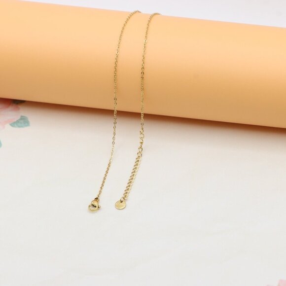 "Yellow Heart Pendant Necklace with Dangle Charm – Chic & Stylish Look, XPNL0365 - Picture 12 of 13